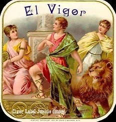 El Vigor- cigar box label