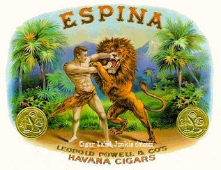 Espina- cigar box label
