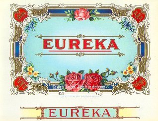 Eureka inner cigar label