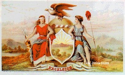 Excelsior cigar box label