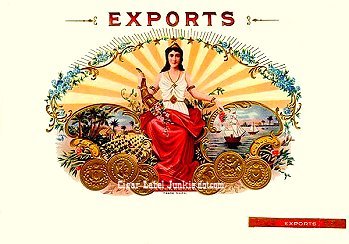 Exports cigar box label