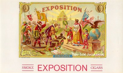 Exposition inner cigar label