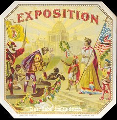 Exposition outer cigar label