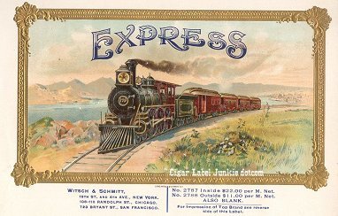 Express cigar box label