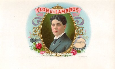 FD Lambros cigar box label