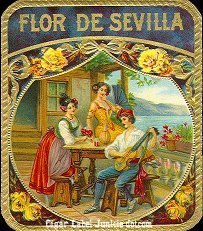 FD Sevilla cigar box label