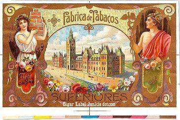 FD Tabacos cigar box label