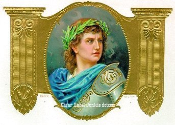 UT Ceasar- cigar box label