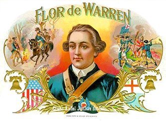 FD Warren cigar box label