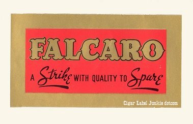 Falcaro- cigar box label