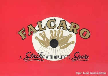 Falcaro- cigar box label