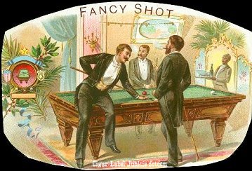 Fancy Shot cigar box label