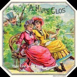A Huis Clos- cigar box label