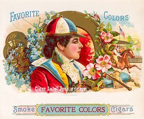 Fav Colors-cigar box label