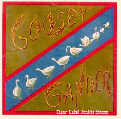 Goosey Gander- cigar box label