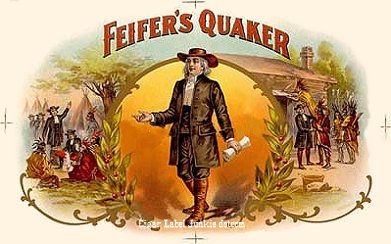 Feifers Quaker cigar box label