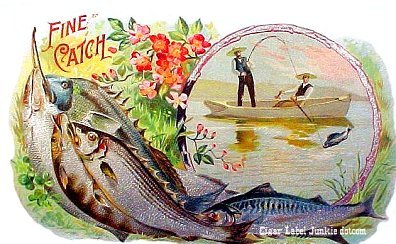 Fine Catch-cigar box label