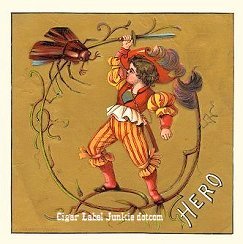 Hero- cigar box label
