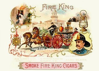Fire King cigar box label