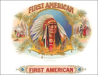 first american cigar label art