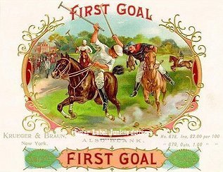 First Goal cigar box label