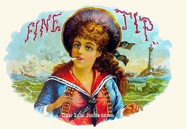 Fine Tip- cigar box label