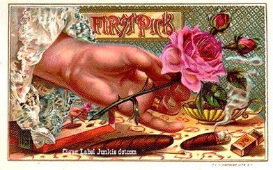 First Pick cigar box label