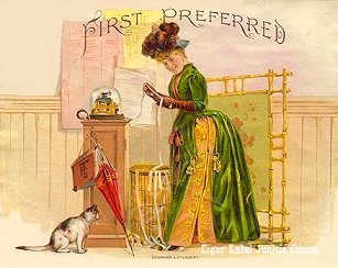 First Preferred cigar box label