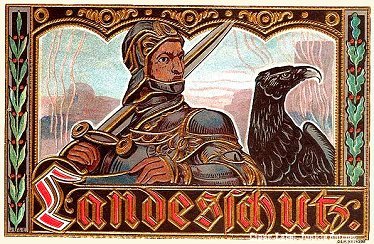 Landesschutz- cigar box label