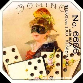 Domino- cigar box label