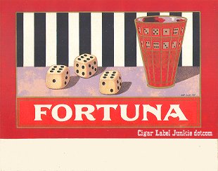 Fortuna cigar box label