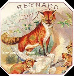 Reynard- cigar box label