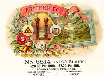 Fraternity- cigar box label