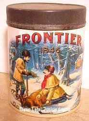 Frontier bottle- cigar box label