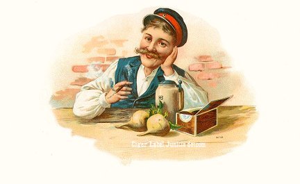 Wohl Bekomms- cigar box label
