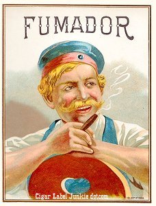 Fumador- cigar box label