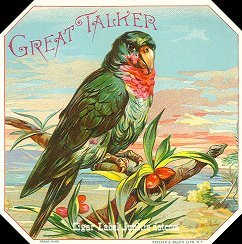 G Talker- cigar box label