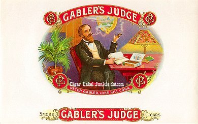 Gablers Judge inner cigar label