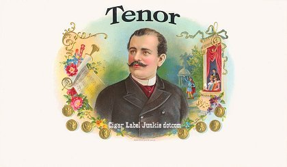 Tenor cigar box label