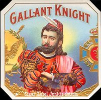 Gallant Knight outer cigar box label