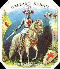 Gallent Knight- cigar box label