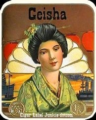 Geisha- cigar box label