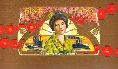 Geisha- cigar box label