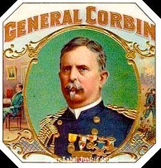 Gen Corbin cigar box label