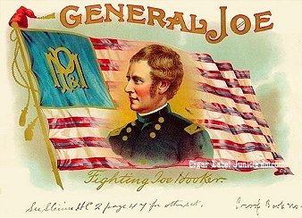 Gen Joe Hooker cigar box label