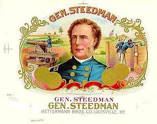 Gen Steedman cigar box label