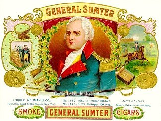 Gen Sumter cigar box label