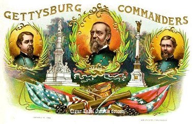 Gettysburg Commanders cigar box label