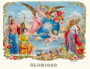 Glorioso cigar box label