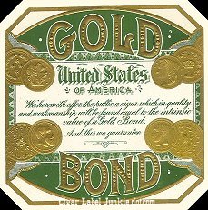 Gold Bond cigar box label